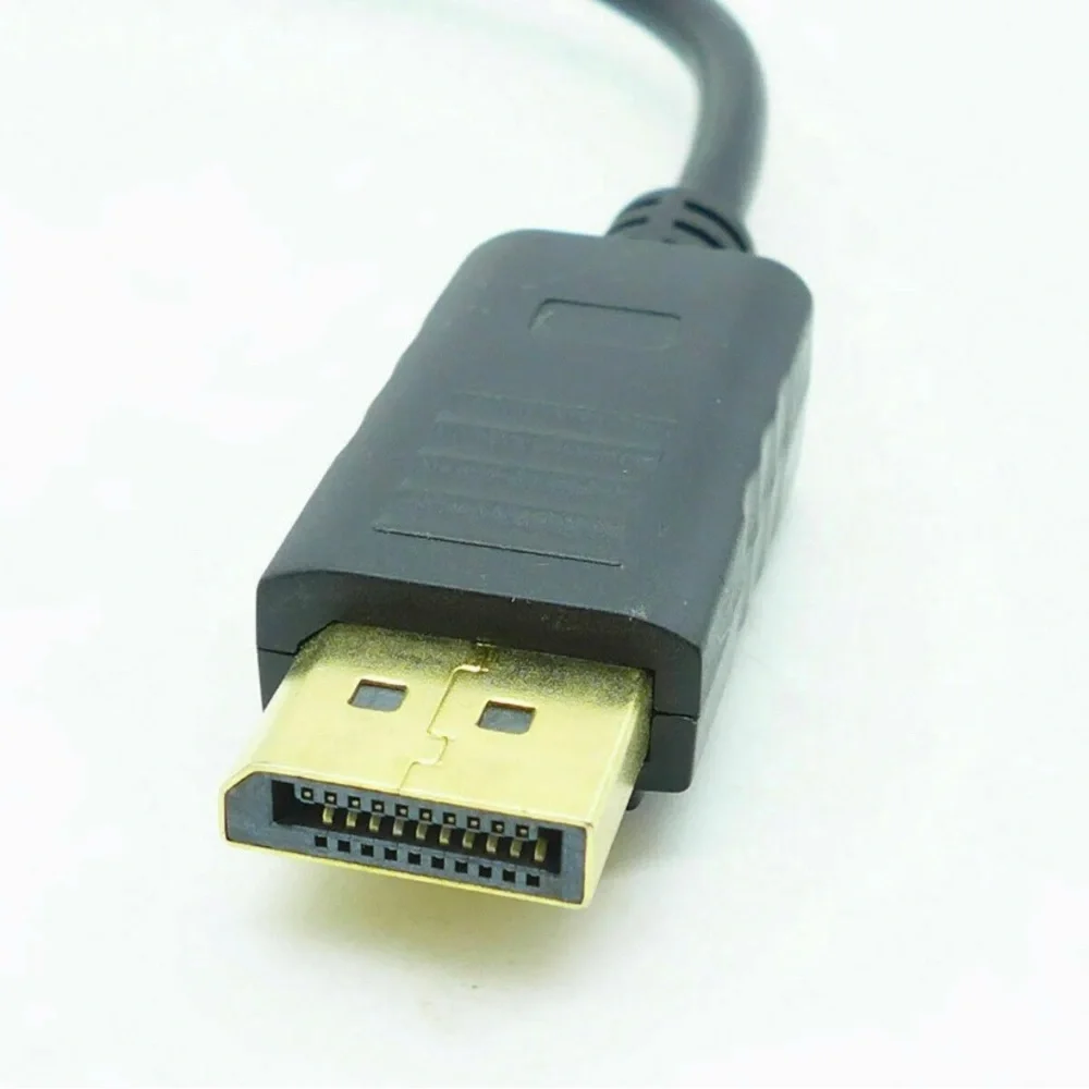 Display Port to VGA Female Video Cable Cord Converter Adapter PC Monitor Desktop